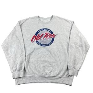 Old Row Circle Logo Sweatshirt Oversized Baggy Adult Large Heather Gray